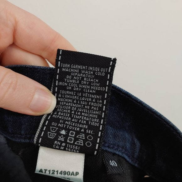 7 for all Mankind Luxe Performance The Straight Dark Wash Jeans size 40 - Picture 9 of 9